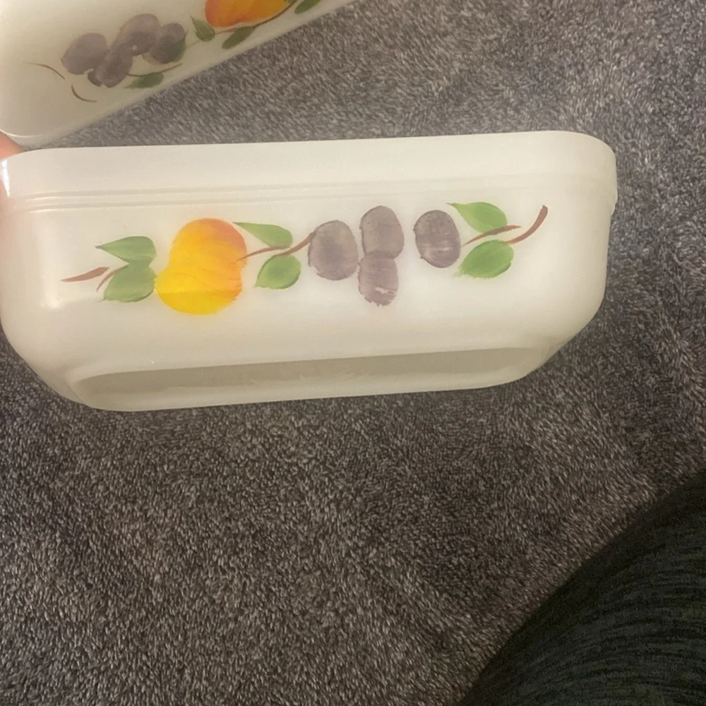 Vtg Fire King Set of 2